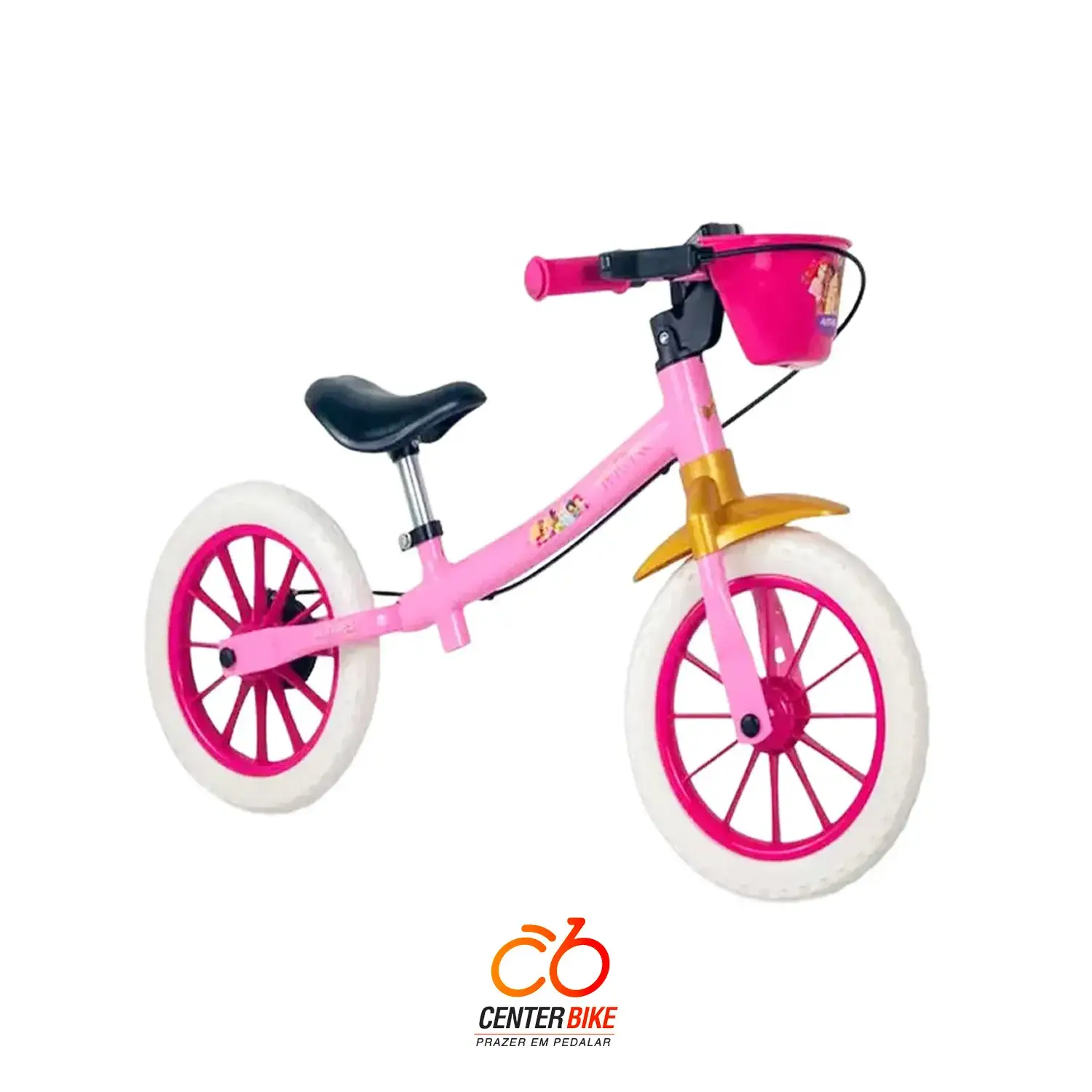 Bicicleta Aro 12 Equilíbrio Balance Princesas - Center Bike João Pessoa