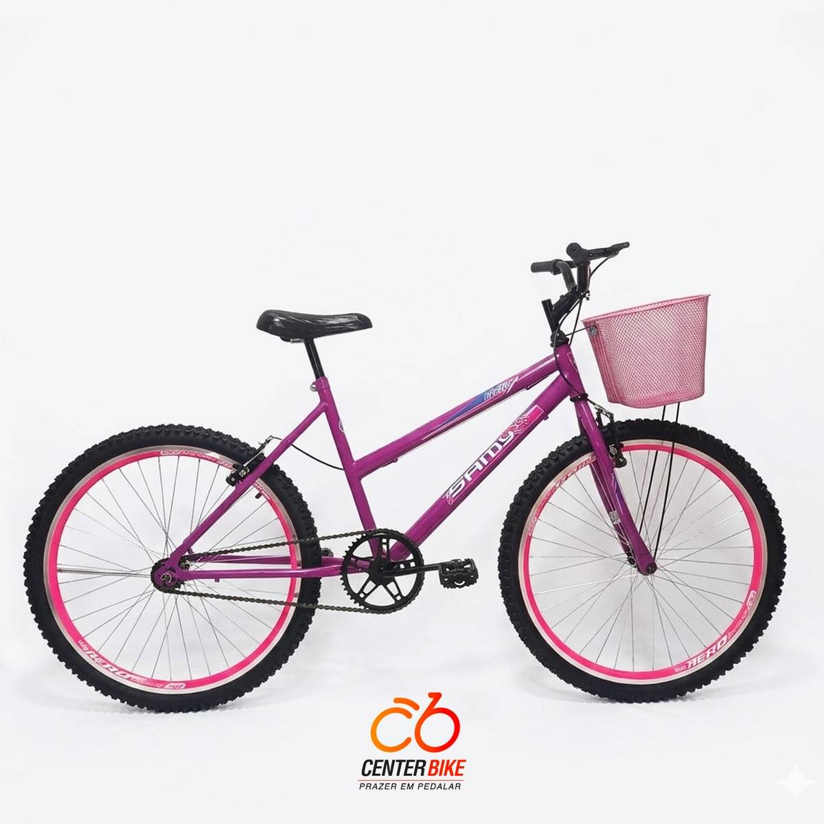 Bicicleta Aro 26 simples rosa - Center Bike João Pessoa